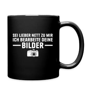 Fotografieren Humor Fotograf Geschenk - Tasse einfarbig - Schwarz - Rechts