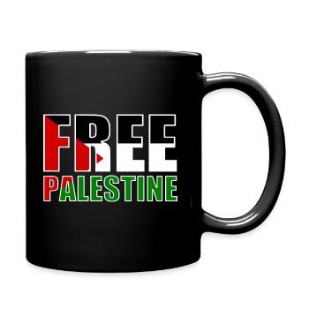 Free palestine - Mug uni - noir - Droite