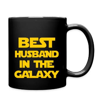 Best husband in the galaxy - Full Colour Mug - black - Right