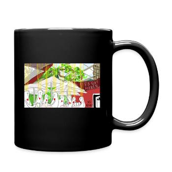 Es gut haben. - Tasse einfarbig - Schwarz - Rechts