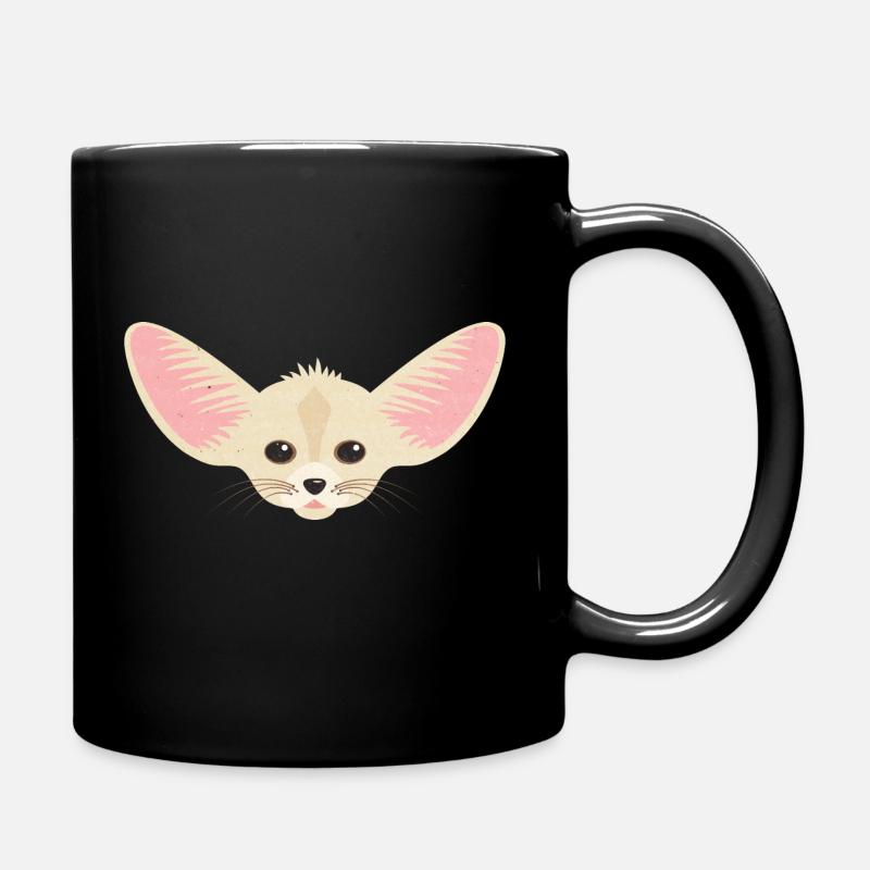 Wüstenfuchs - Tasse einfarbig - Schwarz