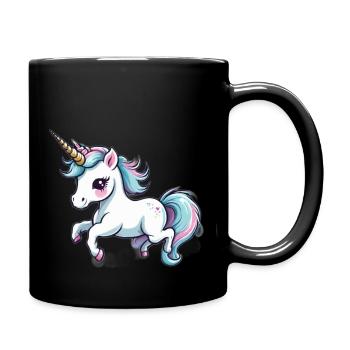 Licorne Unicorn Kawaii - Mug uni - noir - Droite