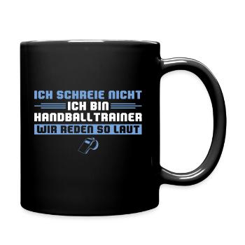 Handball Verein Handballtrainer - Tasse einfarbig - Schwarz - Rechts