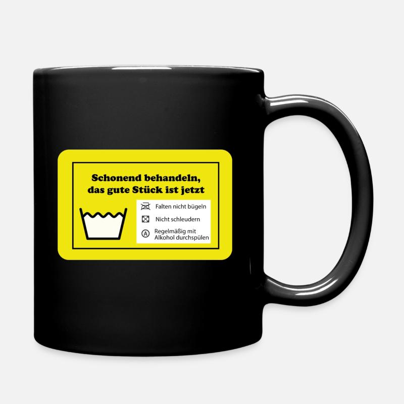 Geburtstag Wäschemotiv - Tasse einfarbig - Schwarz