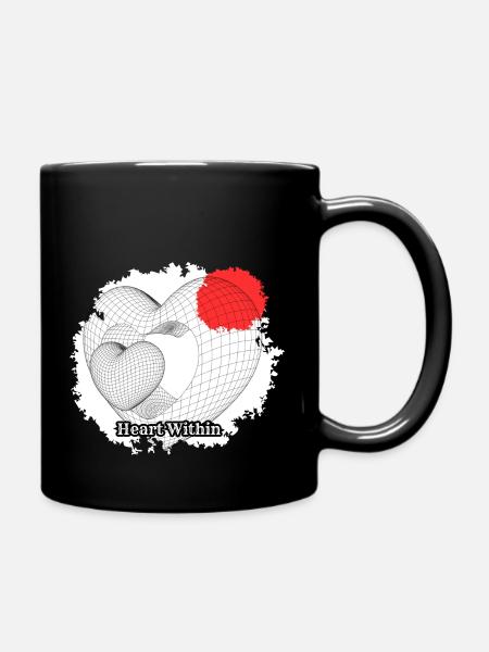 Heart Within - Full Colour Mug - black
