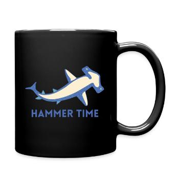 Hammer Time - Hammerhead shark - Ocean lover - Full Colour Mug - black - Right