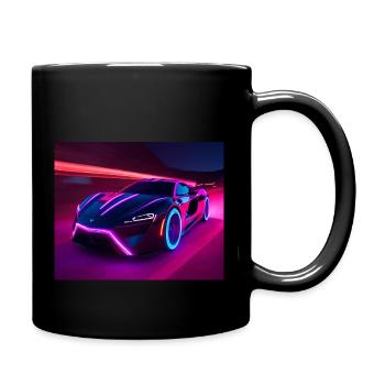 Traumhafte Fahrt - Tasse einfarbig - Schwarz - Rechts