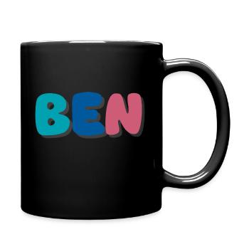 Nom - Ben - Mug uni - noir - Droite