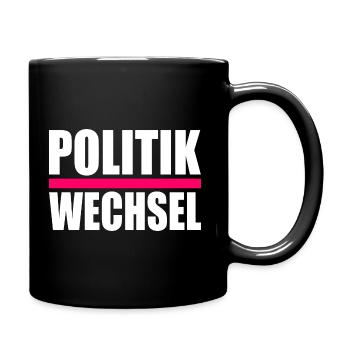politikwechsel - Tasse einfarbig - Schwarz - Rechts