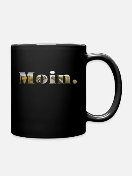 Moin - Tasse einfarbig - Schwarz
