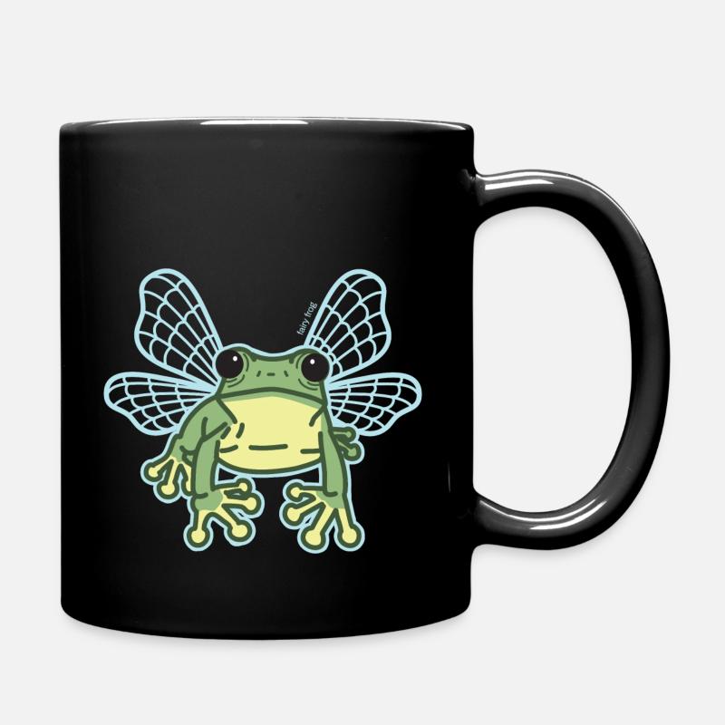 Feen-Frosch - Tasse einfarbig - Schwarz
