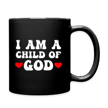 Je suis un enfant de Dieu - Mug uni - noir - Droite