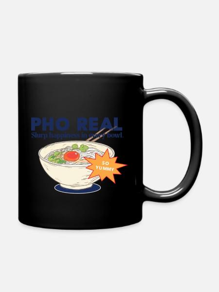 pho real - Tasse einfarbig - Schwarz