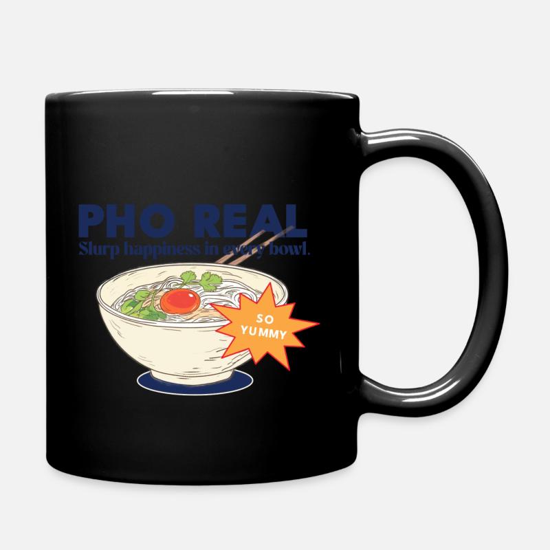 pho real - Tasse einfarbig - Schwarz