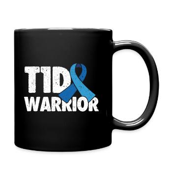 Guerrier T1D - Plaisir combatif pour diabétique de type 1 - Mug uni - noir - Droite