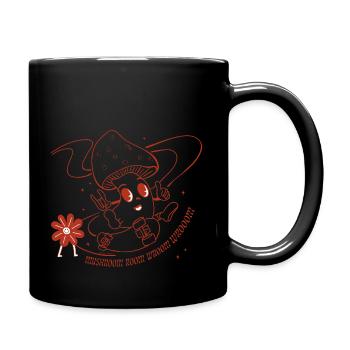 MushWroom - Tasse einfarbig - Schwarz - Rechts