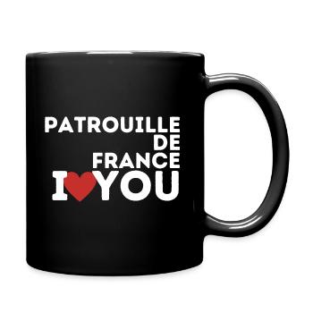Patrouille de France i love you - Mug uni - noir - Droite