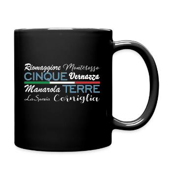 Cinque Terre, Italia - Tasse einfarbig - Schwarz - Rechts