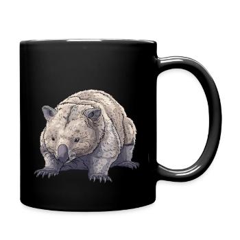 Wombat - Full Colour Mug - black - Right
