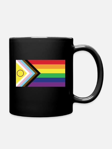 Pride flag - Mug uni - noir