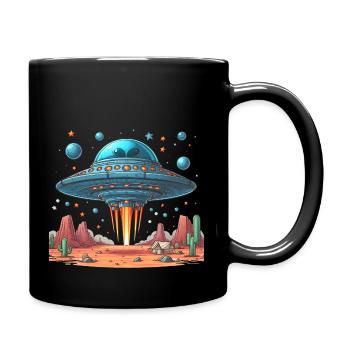 UFO Lands - Full Colour Mug - black - Right