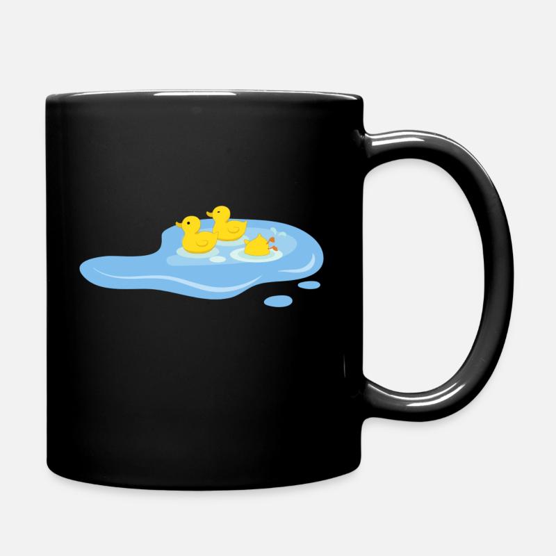 Canards dans une mare - Mug uni - noir