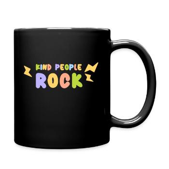 Gute Leute - Tasse einfarbig - Schwarz - Rechts