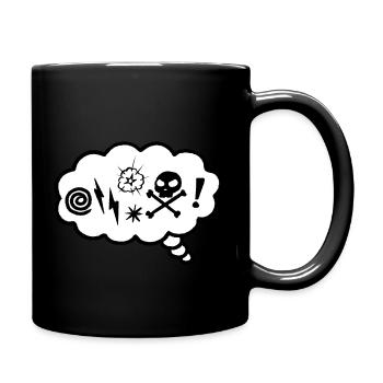 Angry Thought Bubble - Full Colour Mug - black - Right