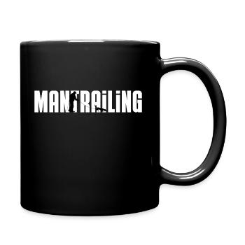 mantrailing - Tasse einfarbig - Schwarz - Rechts