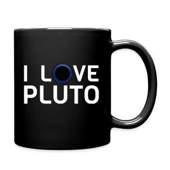 I love pluto - Full Colour Mug - black - Right