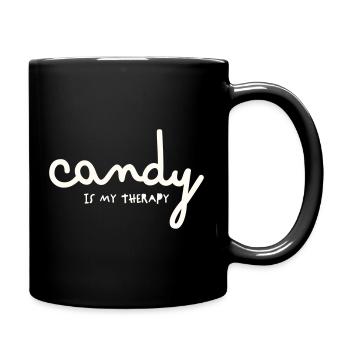 LES BONBONS SONT MA THÉRAPIE - Mug uni - noir - Droite