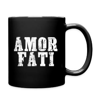 Amor Fati - Mug uni - noir - Droite