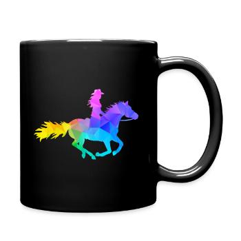Western Lady Western Rider - Full Colour Mug - black - Right