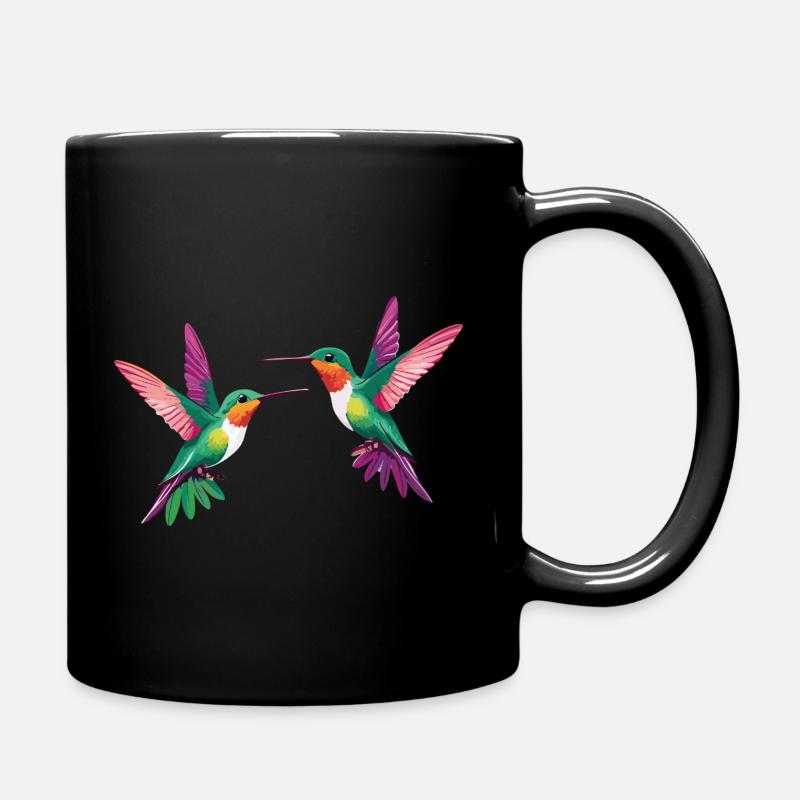 Colibris Aquarelle - Mug uni - noir