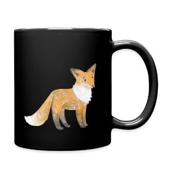 Ein kleiner Fuchs - Tasse einfarbig - Schwarz - Rechts