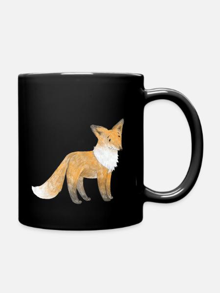 Ein kleiner Fuchs - Tasse einfarbig - Schwarz