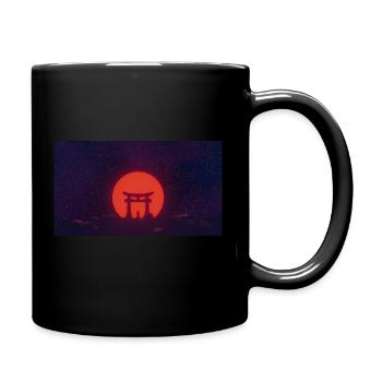 Das Tori-Tor in Blood Moon - Tasse einfarbig - Schwarz - Rechts