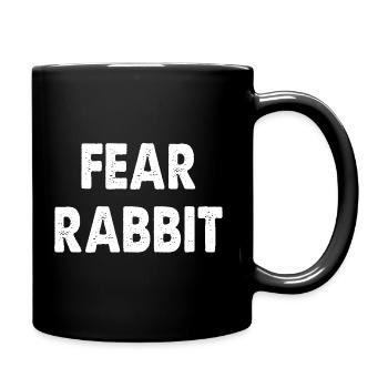 Fear Rabbit - Tasse einfarbig - Schwarz - Rechts
