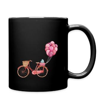 Love - Tasse einfarbig - Schwarz - Rechts