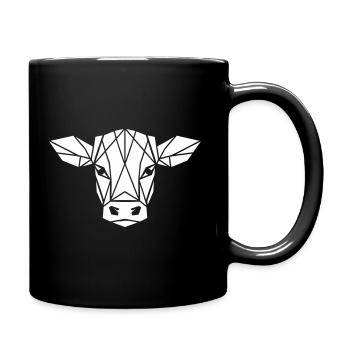 Calf Polygon - Farmer Design - Full Colour Mug - black - Right