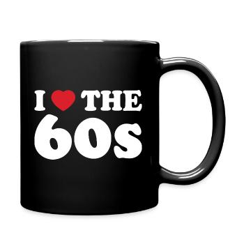 Love for the 60s - Full Colour Mug - black - Right
