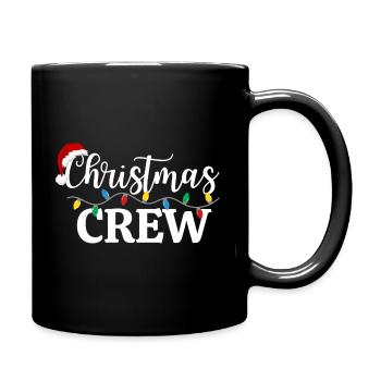 Weihnachts-Crew - Tasse einfarbig - Schwarz - Rechts