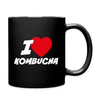 I love kombucha - Full Colour Mug - black - Right