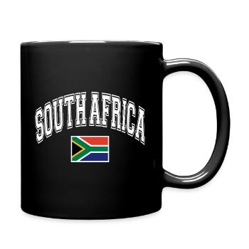 Drapeau de l'Afrique du Sud - Mug uni - noir - Droite