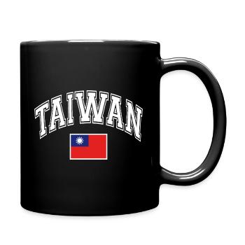 Taiwan flag - Full Colour Mug - black - Right