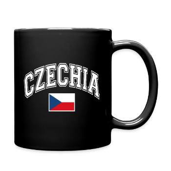 Tschechien Flagge - Tasse einfarbig - Schwarz - Rechts