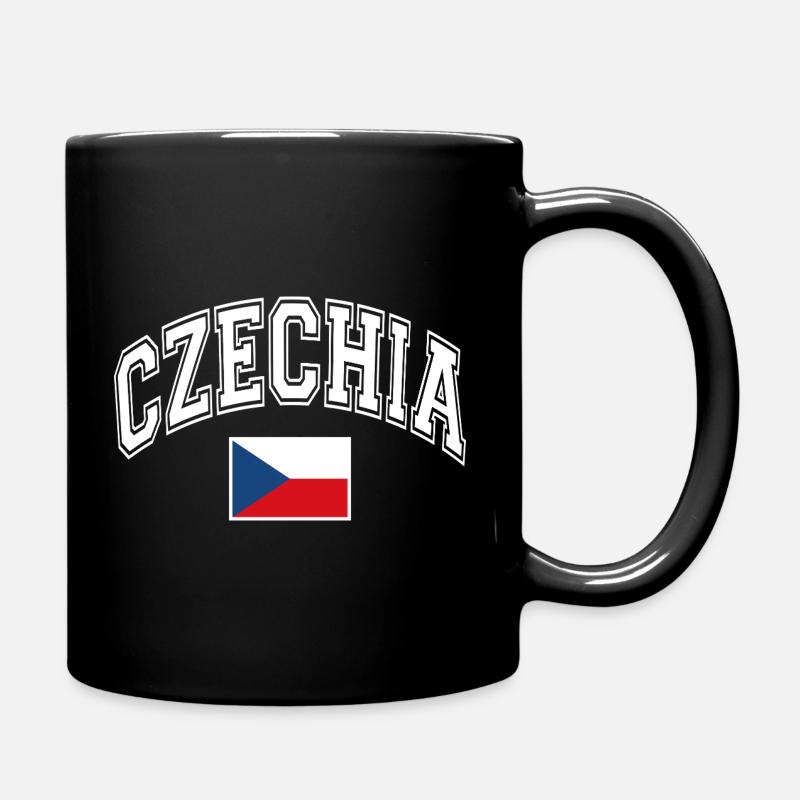 Czech Republic Flag - Full Colour Mug - black