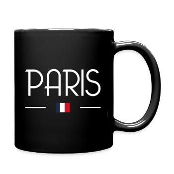 Paris - Tasse einfarbig - Schwarz - Rechts