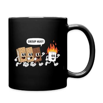 Spooky Smores Hiker Camper Halloween Camping - Tasse einfarbig - Schwarz - Rechts