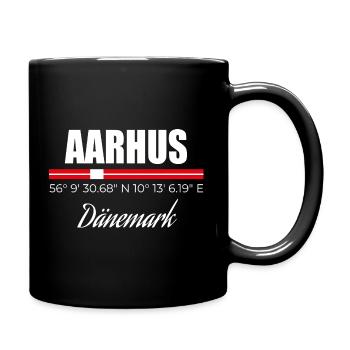 Aarhus - Tasse einfarbig - Schwarz - Rechts